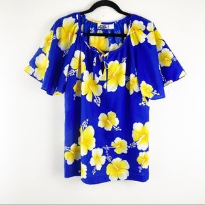Hilo Hattie Vintage Hawaiian Ladies Blouse